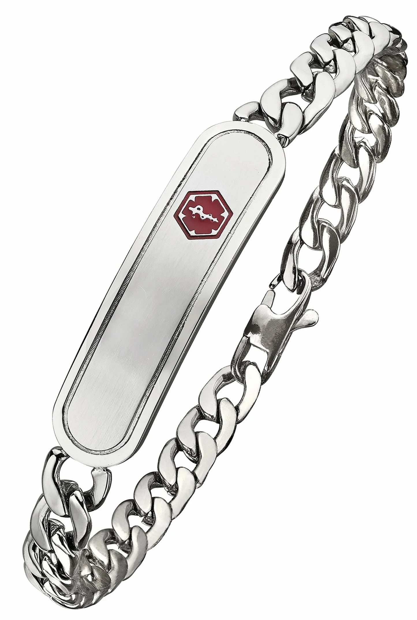 Medic Alert Stainless Steel Chain Bracelet