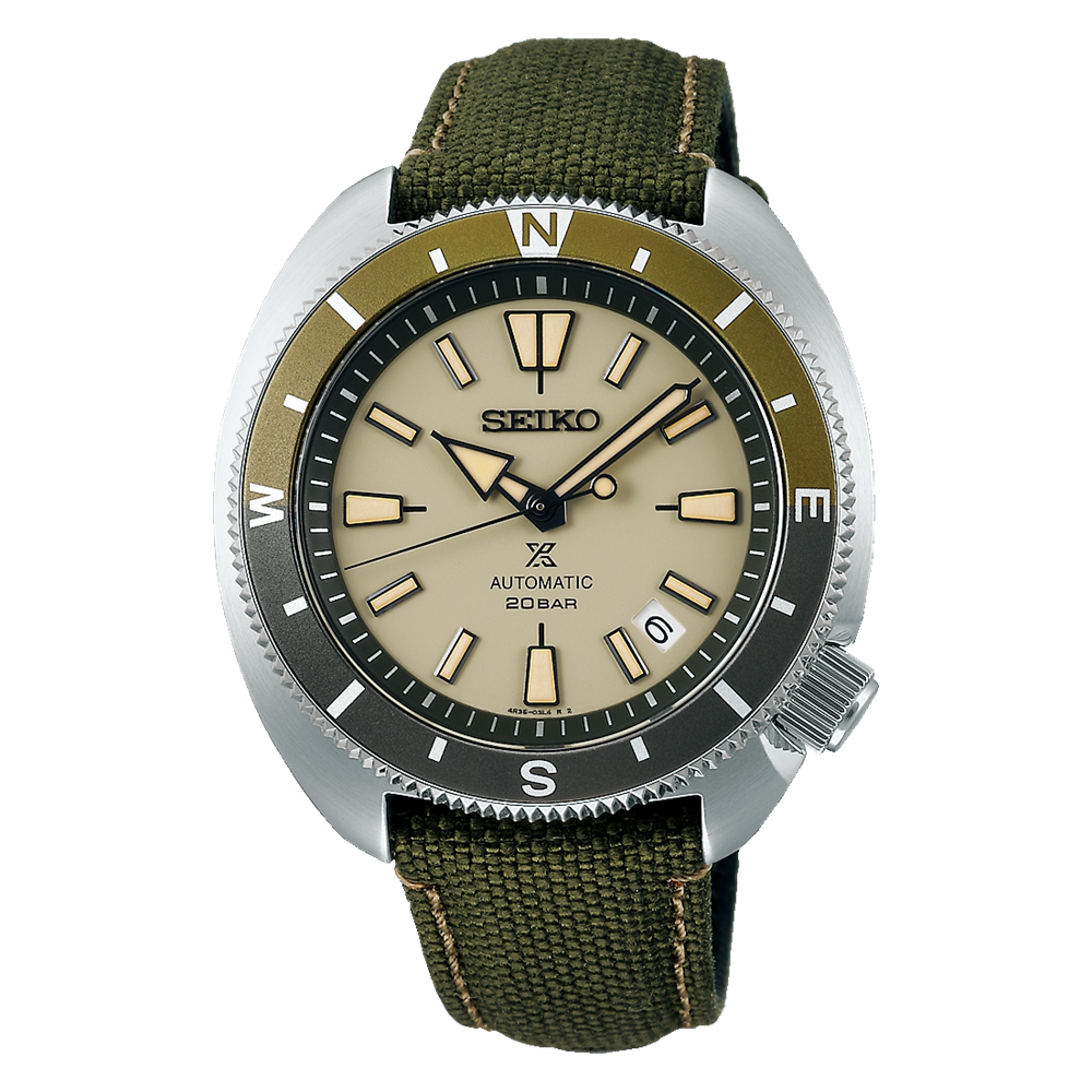 SRPG13K1-Seiko Automatic Prospex Green Dial Green Canvas Band