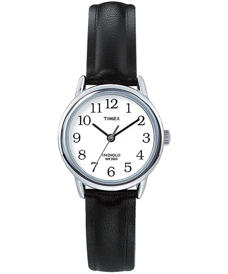 Ladies Timex Black Leather T20441GP