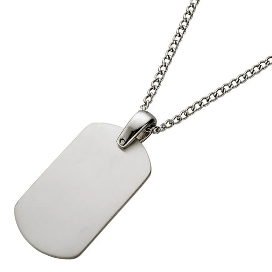 Titanium Pendant W Steel Chain - TP41-SN