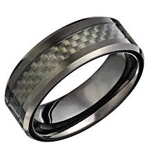 TUR10 Tungsten Ring with Black Carbon Fiber