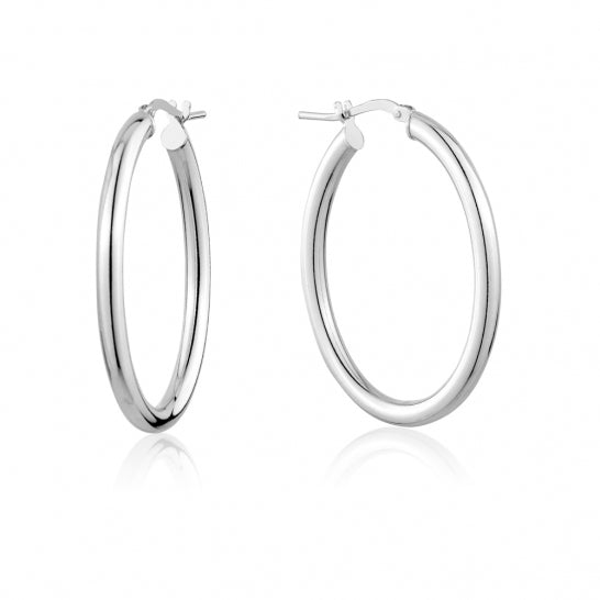 L30VGRH 925 Oval Hoops