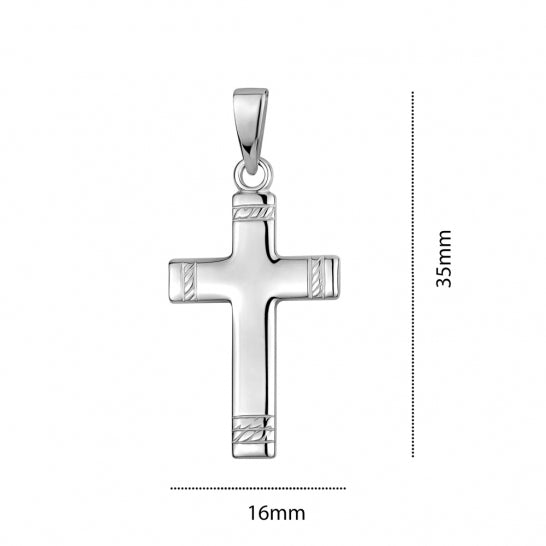 S105312P/7RH 925 SILVER CROSS