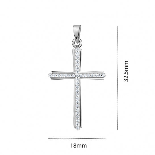 S118413P/3RH 925 Cubic Cross
