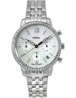 ES5357- Fossil Silver Chronograph with pearl face