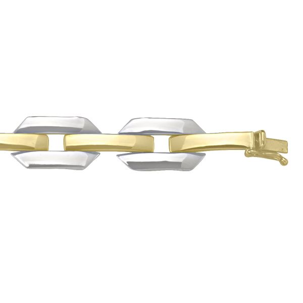 10k 2-Tone Bracelet 7.25