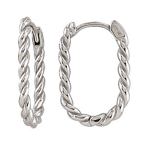 TECA290WG 10k WG Twist Oval Hoops