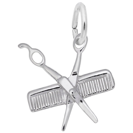 925 Silver hairdressers little scissors