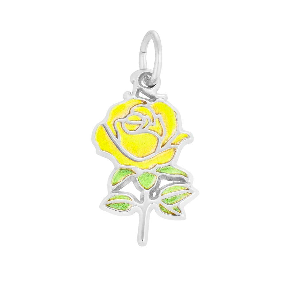 1157-001 925 Yellow Painted Rose