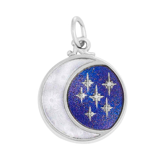 1203-925/ Enamel moon and stars
