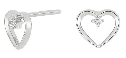 925 ODANOR Heart Studs