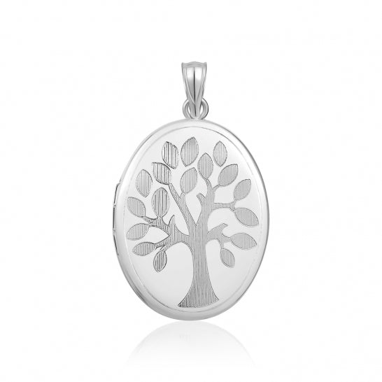 50235SSRH 925 Silver Locket Tree of life