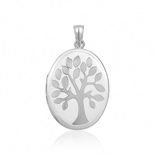 50235SSRH 925 Silver Locket Tree of life