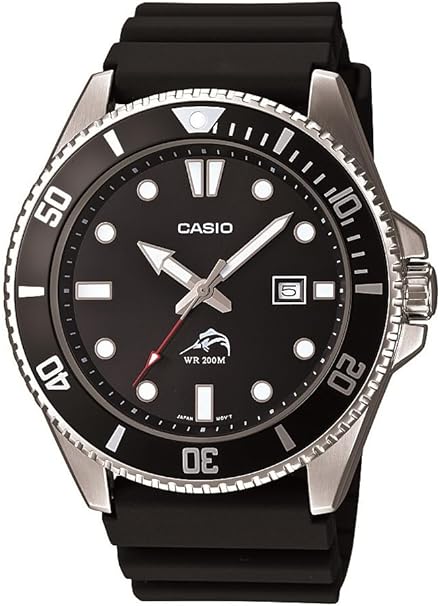 MDV-106-1AVCF Casio Silver Dial Black Rubber band