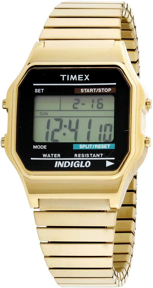T786779J- Timex Gold Coloured Digital