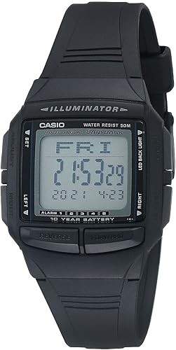 DB-36-1AVCR Casio Black Rubber Digital