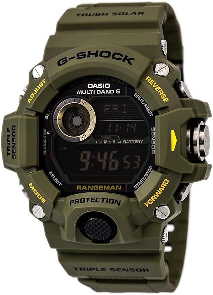 Rangeman CASIO GW9400-3 Solar Metal Shell Triple Sensor