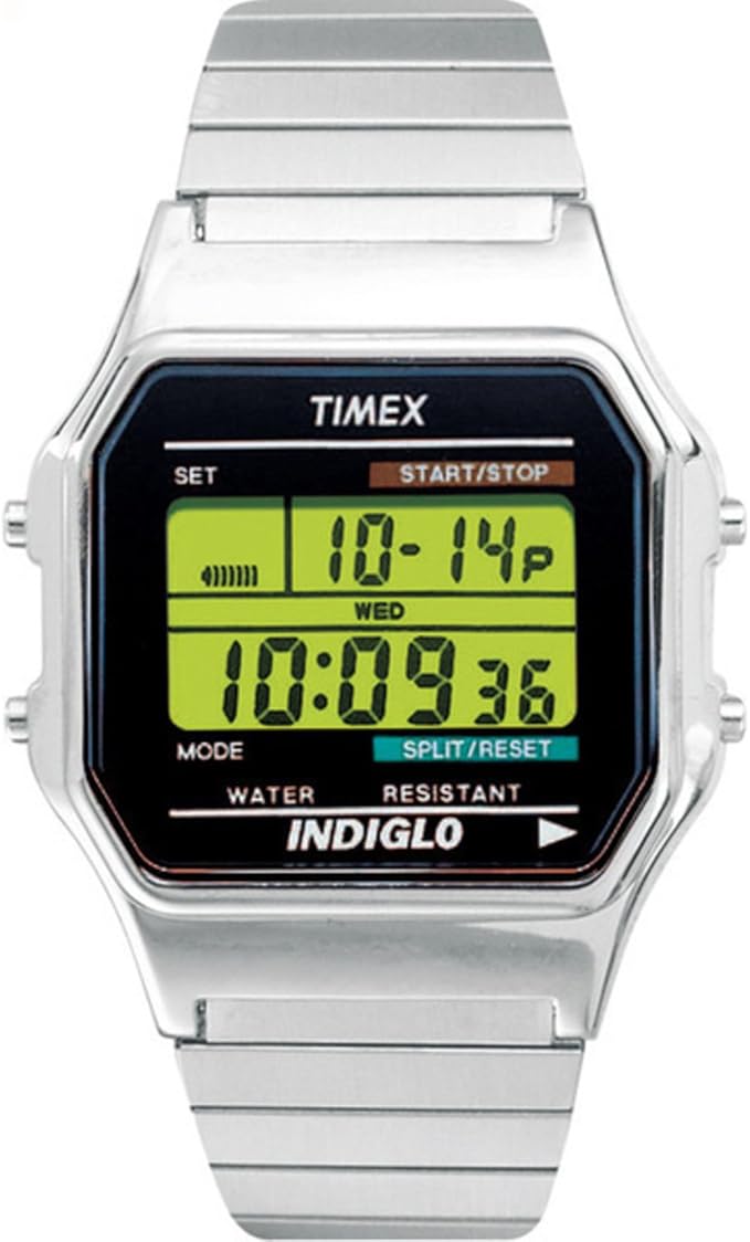 T78587 GP Timex Digital Silver Expansion Band Watch