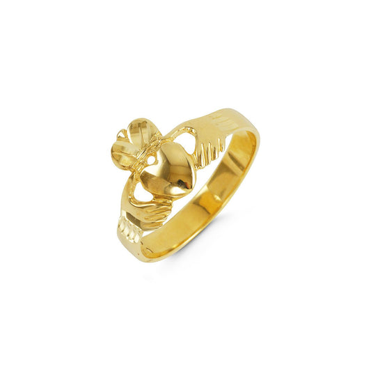7848- 10K YG Claddagh Ring