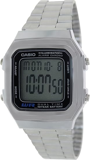 A178WA-1ACR Casio Silver Digital Watch