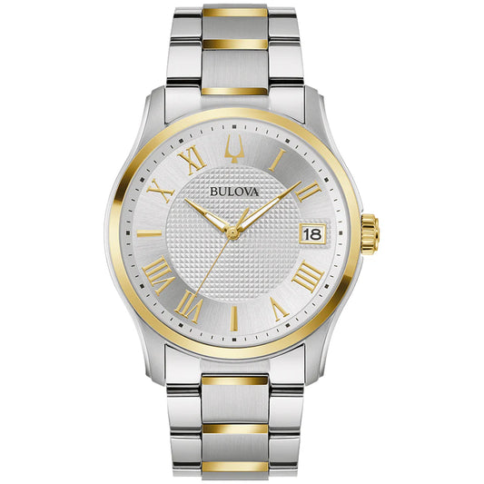 98B391 Mens Silver tone Quartz Bulova