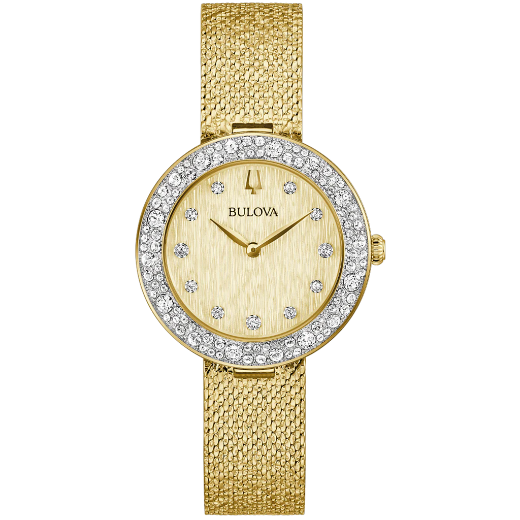 98L321 Classic Crystal Bulova Gold tone