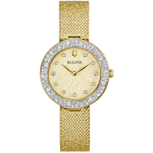 98L321 Classic Crystal Bulova Gold tone