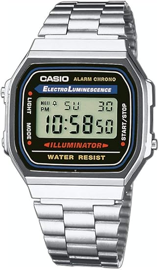 A168WA-1WCR Casio Electro Luminescence Digital Watch