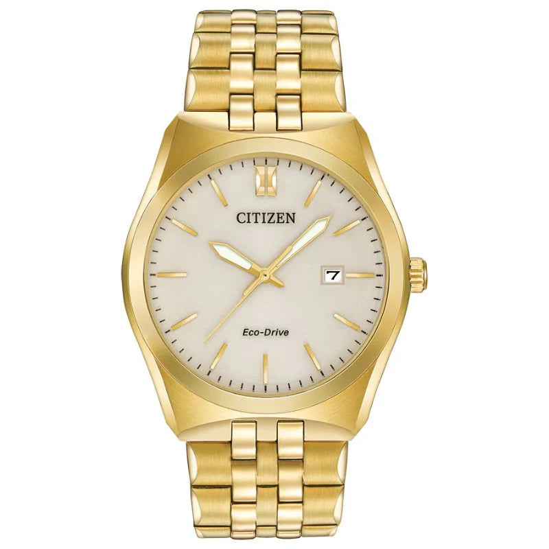 Mens Citizen Eco-Drive Gold-Tone Corso
