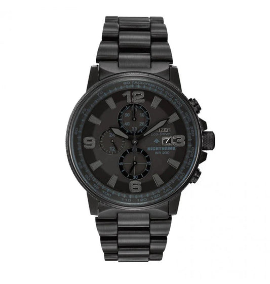 Mens Citien Eco-Drive All Black Nighthawk