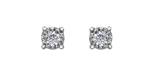 .03ctw Dia Earrings 10kw Illuminaire