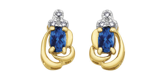E1562 14Ky Tanzanite Earrings