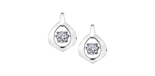 E3438W/8-10 10K WG Diamond Pulse Earrings