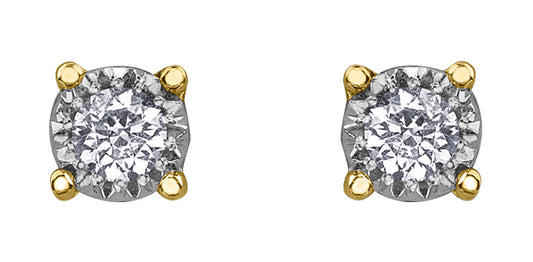 .03tcw DX813YW03 Dia Studs 10Ky
