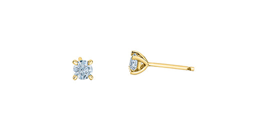 14k YG .50ctw Lab Grown Diamond Studs (cert) E4336/50