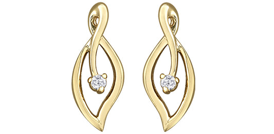 DD7843Y Dia Earrings 10Ky .04tcw