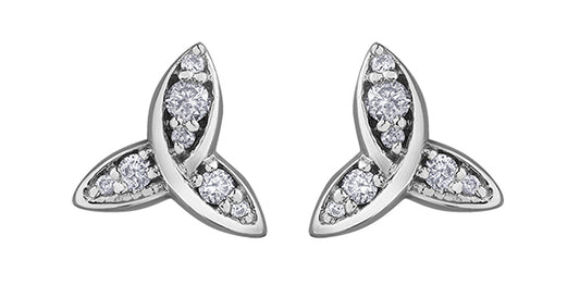 DD7973W 10kw Diamond Earrings .15ctw