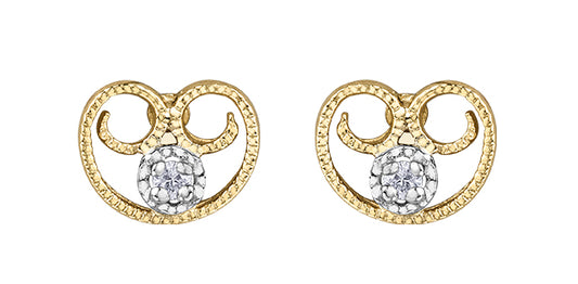 DD7927 10KY Diamond Studs .02ctw