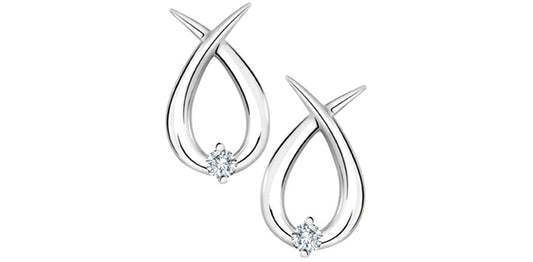 D9 20080 10Kw .04 Diamond Earrings