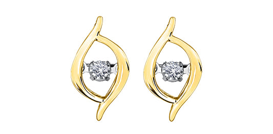 D15 20112 10Ky .02 Diamond Earrings