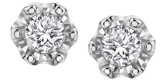 C17 20105 10Kw .08 Diamond Studs