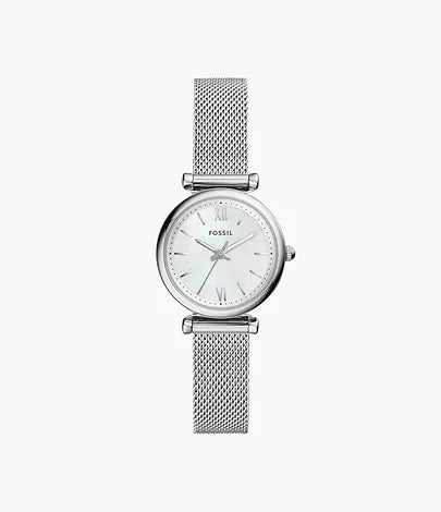 Carlie Mini Three-Hand Stainless Steel Watch
