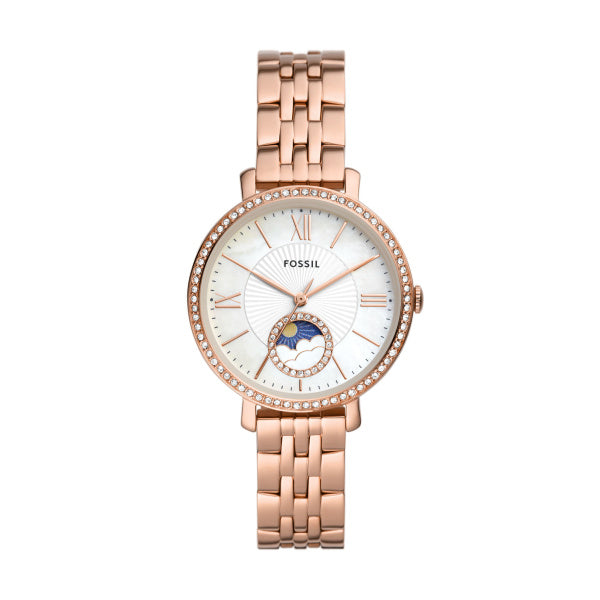 ES5165-JACQUELINE WOMAN'S WATCH RD RG WHT BRC