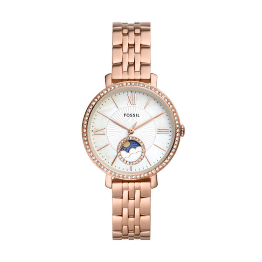 ES5165-JACQUELINE WOMAN'S WATCH RD RG WHT BRC