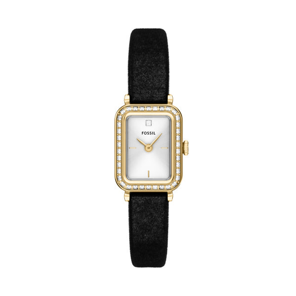 ES5437-	RAQUEL WOMAN'S WATCH RECT GLD SLV STRP