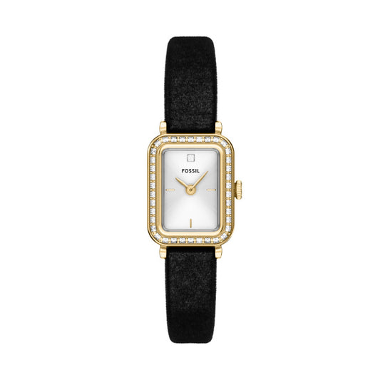 ES5437-	RAQUEL WOMAN'S WATCH RECT GLD SLV STRP