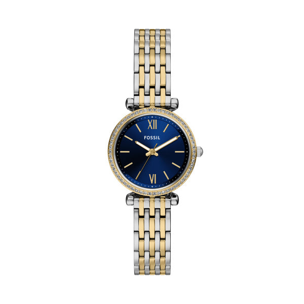 ES5438-CARLIE WOMAN'S WATCH RD 2TSG BLU BRC