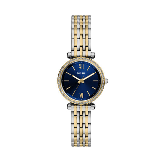 ES5438-CARLIE WOMAN'S WATCH RD 2TSG BLU BRC