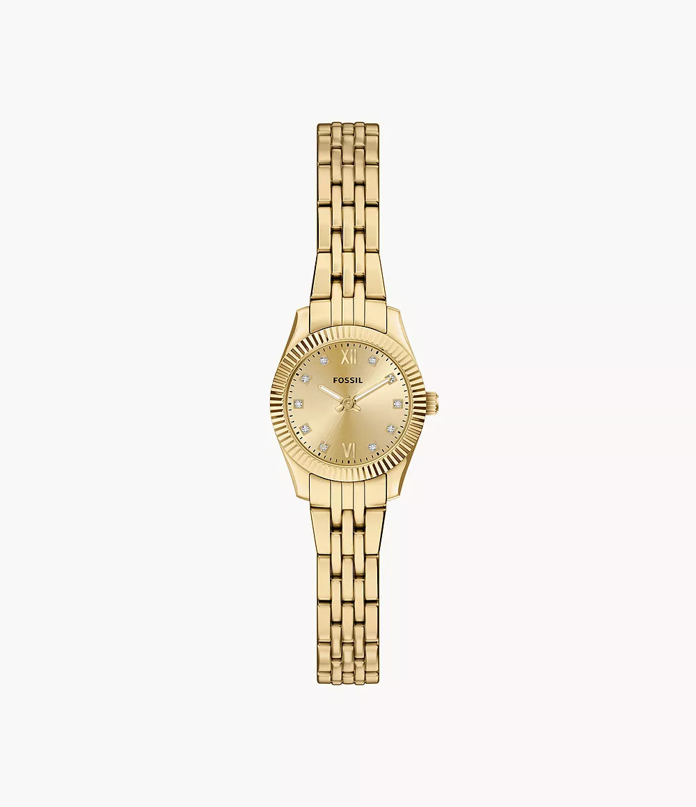 ES5474 Scarlette Mini Three-Hand Gold-Tone Stainless Steel Watch