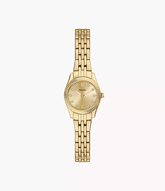 ES5474 Scarlette Mini Three-Hand Gold-Tone Stainless Steel Watch